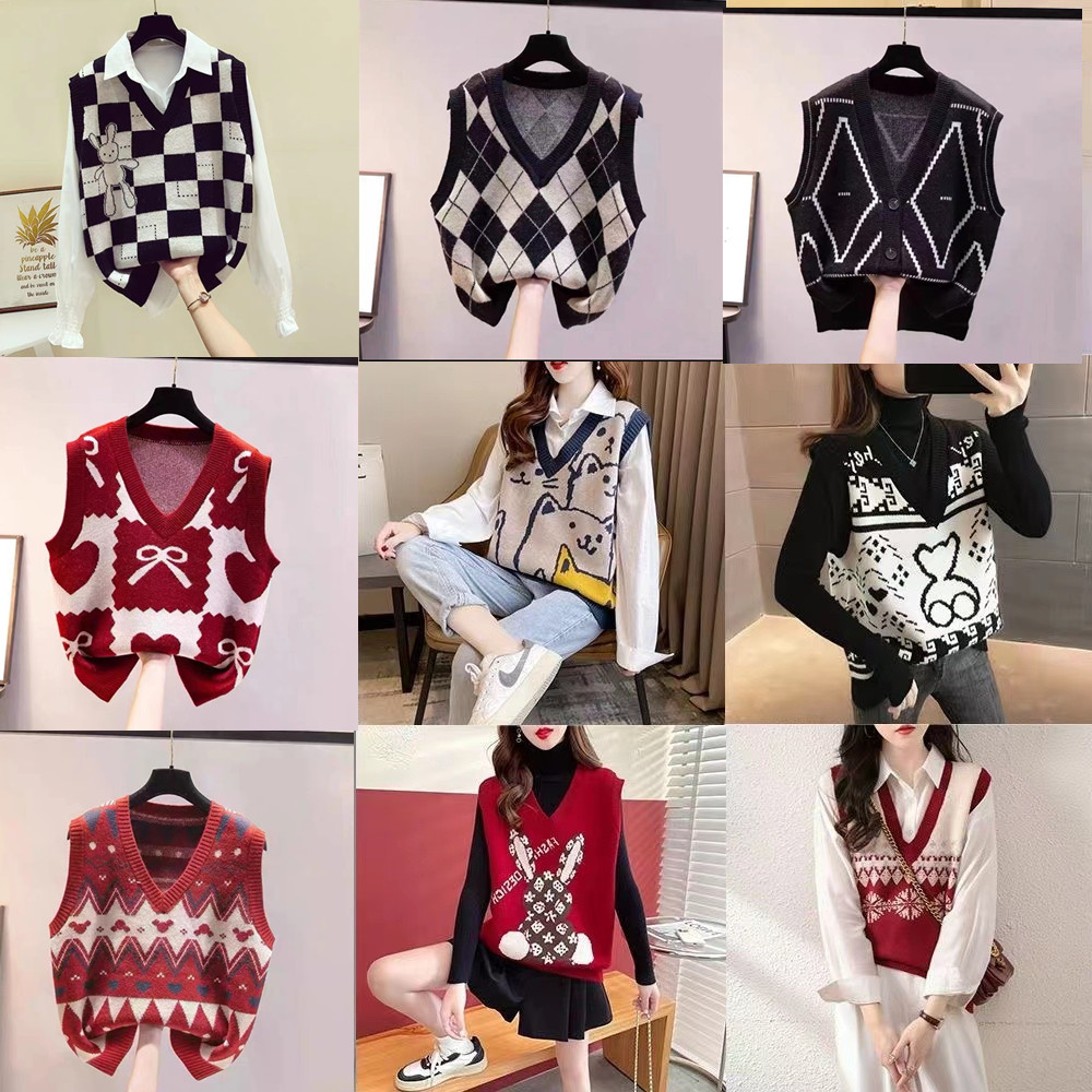 Winter Clothing Label - سترة نسائية محبوكة بدون أكمام من