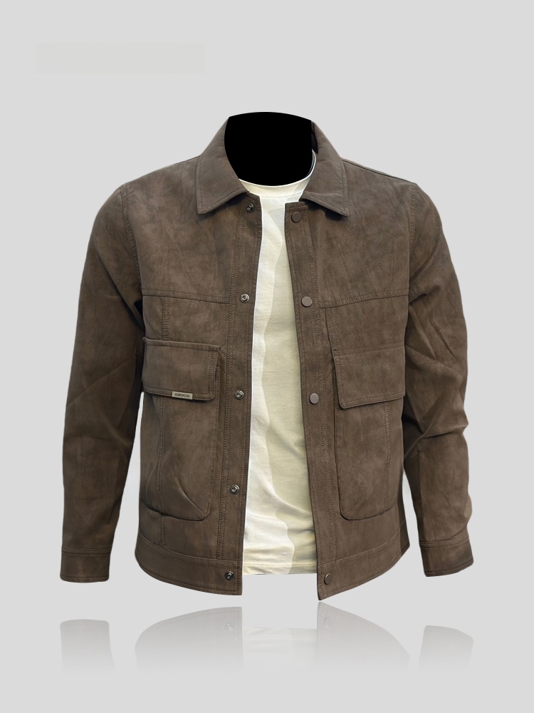 Winter Sun Clothing - سترة جلدية رجالية نحيفة من I.T