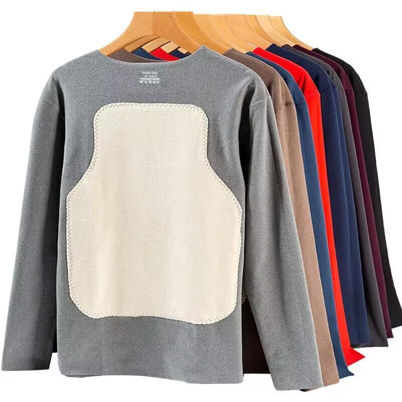 Winter Sun Clothing - تي شيرت مبطن بالصوف الدافئ للرجال