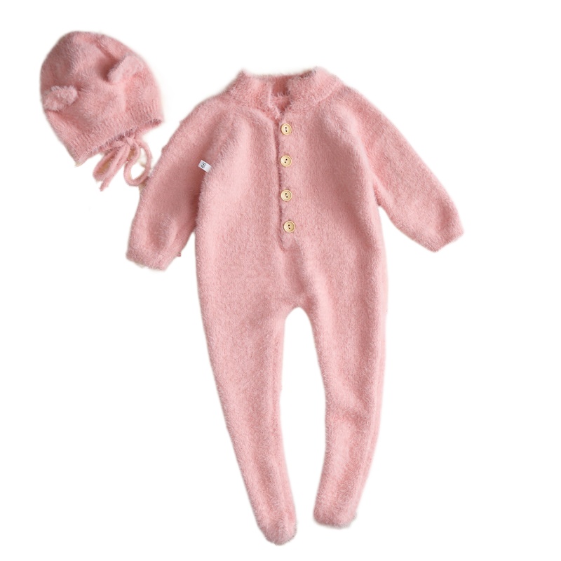 Winter Clothing Label - رومبير سميك للأطفال للجنسين مع قبعة
