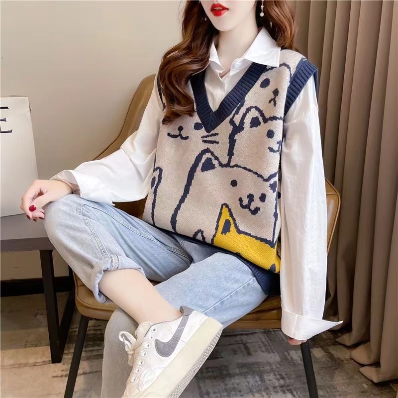 سترة نسائية محبوكة بدون أكمام  - مراجعة Winter Clothing Label وسعره