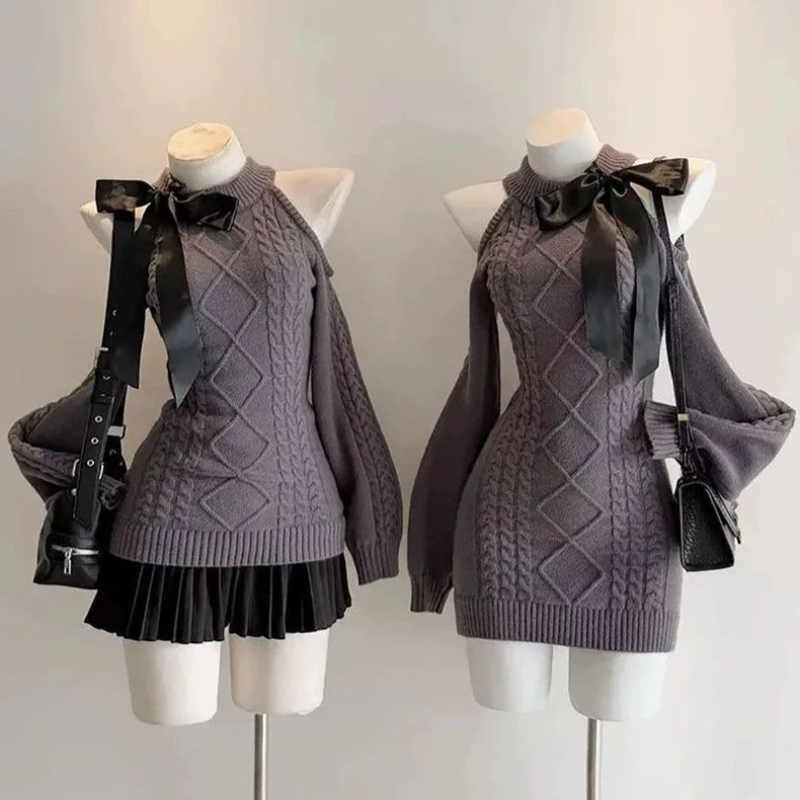 2026 الربيع رقيقة القوس بلوفر  - مراجعة Y2K Winter Clothing وسعره