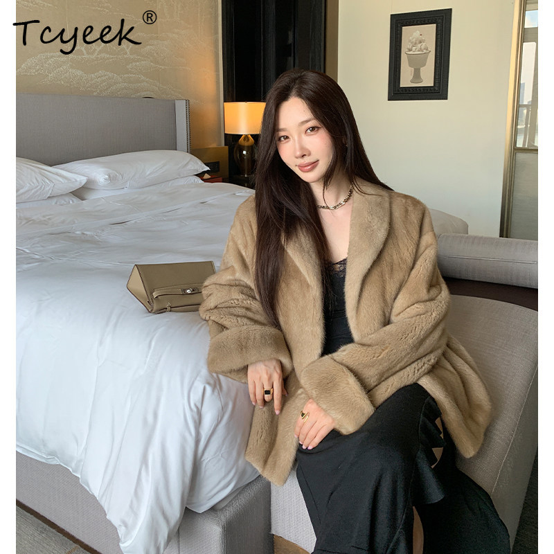 معطف فرو المنك الطبيعي من Tcye - مراجعة Winter Clothing Label وسعره