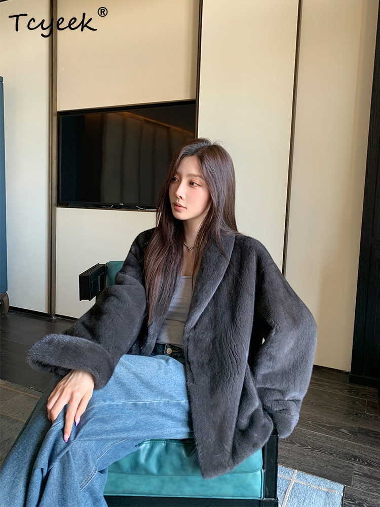 معطف فرو المنك الطبيعي من Tcye - مراجعة Winter Clothing Label وسعره