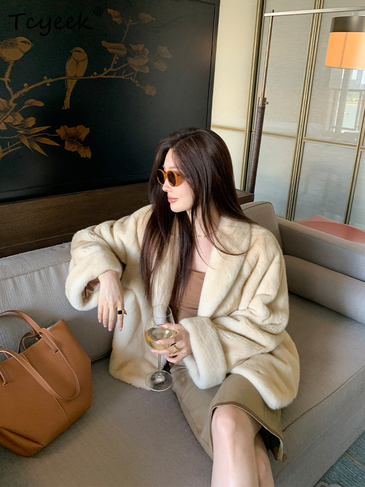 معطف فرو المنك الطبيعي من Tcye - مراجعة Winter Clothing Label وسعره