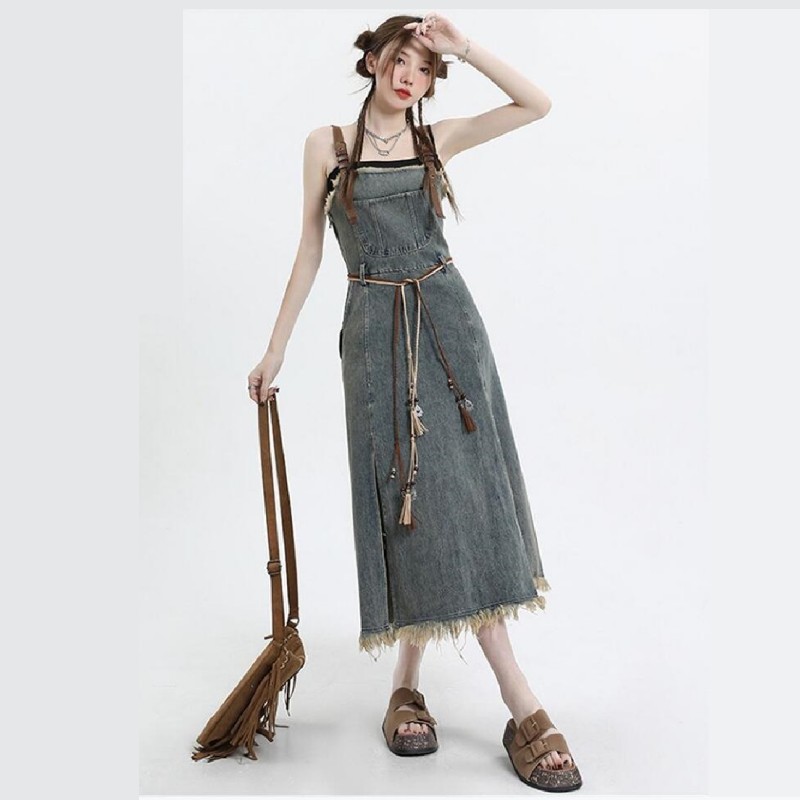 طقم تنورة جينز عتيق جديد لربيع - مراجعة Winter Wear Clothes وسعره