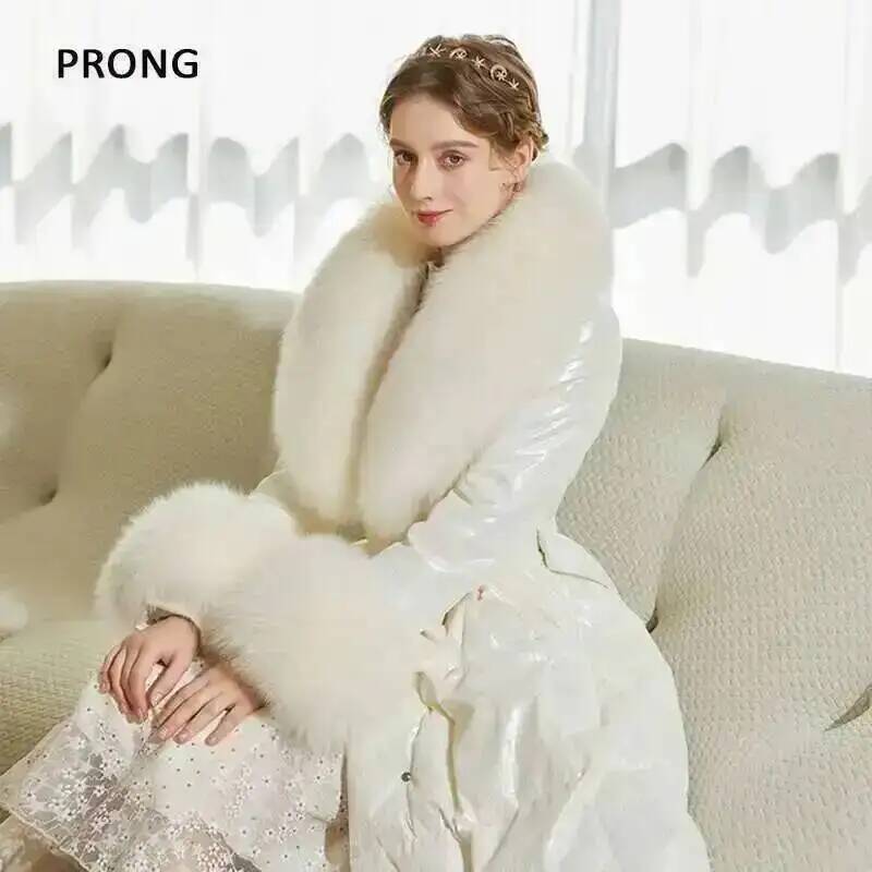 الثعلب الفراء طوق معطف الشتاء  - مراجعة Winter Wear Clothes وسعره