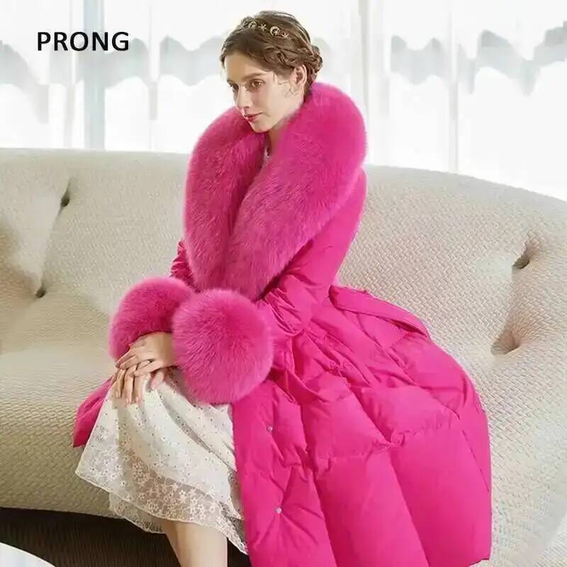 الثعلب الفراء طوق معطف الشتاء  - مراجعة Winter Wear Clothes وسعره
